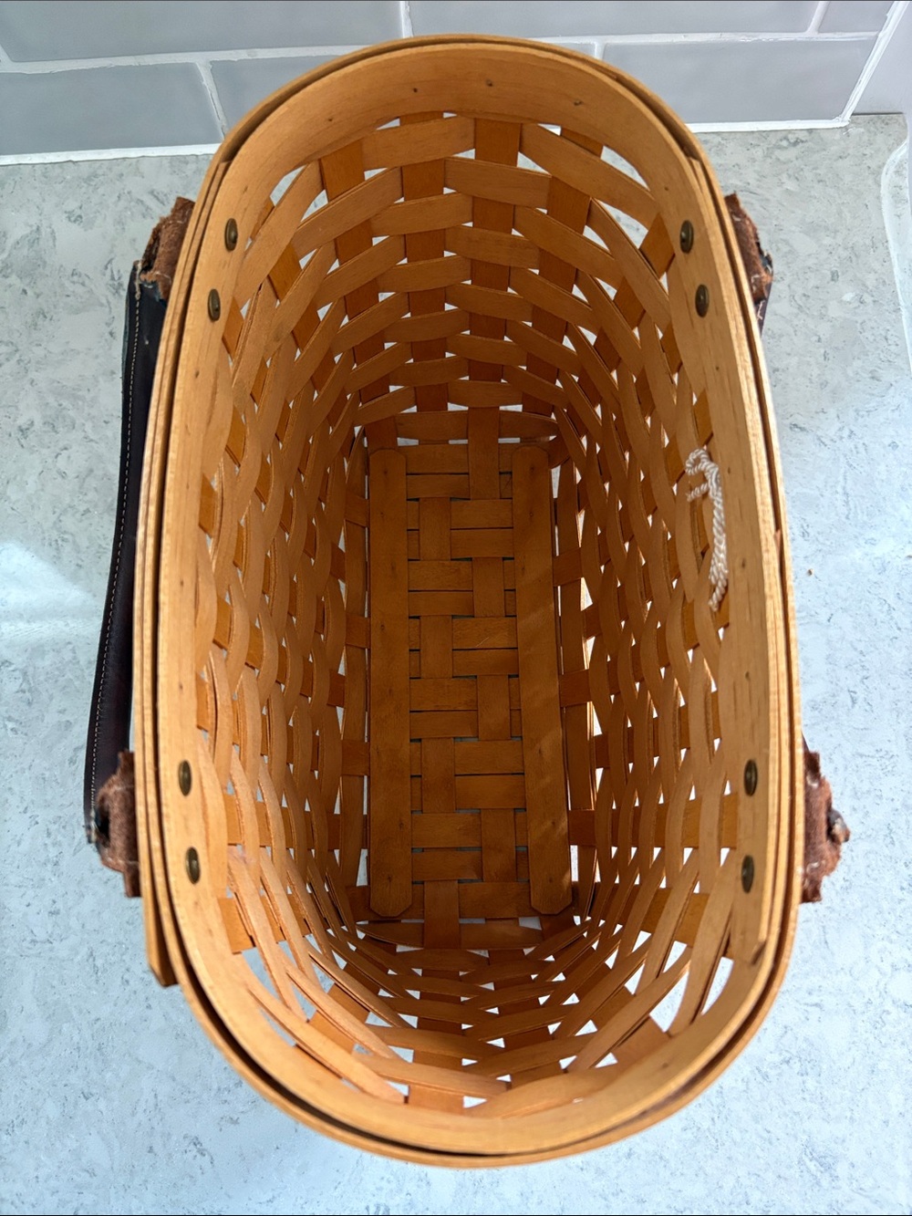 2001 Longaberger Medium Good Ol’Summertime Boardwalk Basket - Picture 8 of 16